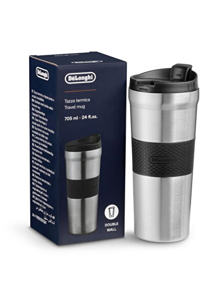 DELONGHİ De'Longhi DLSC083 travel mug, double-walled stainless steel, 705 ml