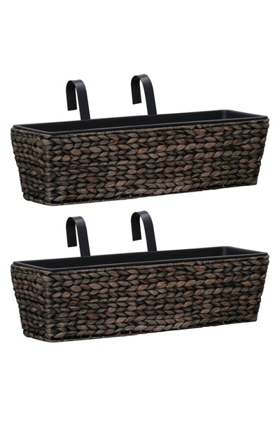 Concept Γλάστρες κήπου, 2 τεμ., καφέ, υάκινθος νερού