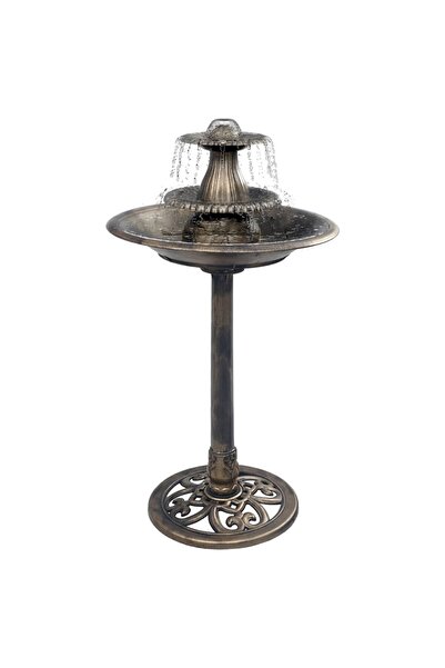 Concept Bazin pentru păsări cu fântână, bronz, 50 x 91 cm, plastic