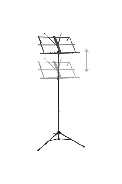 Concept Stativ pentru partituri muzicale, negru, oțel