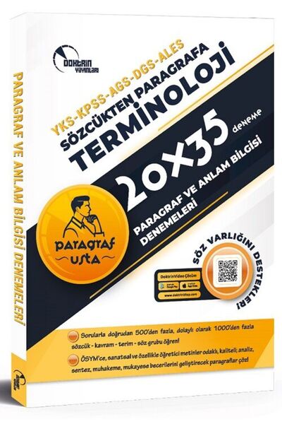 Doktrin Yayınları Doktrin KPSS MEB-AGS DGS ALES YKS Terminoloji Paragraf ve A...