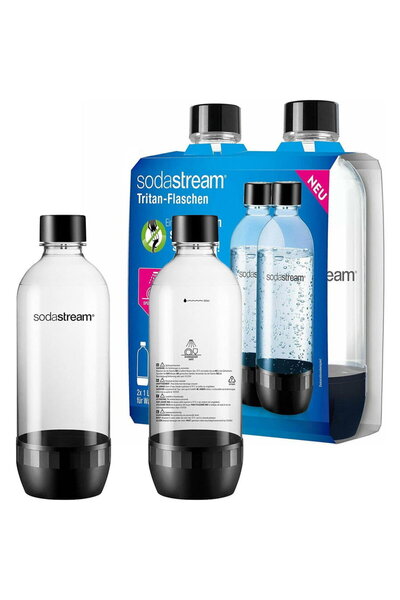 sodastream Set 2 sticle Tritan Twinpack, 2 x 1l, Negru