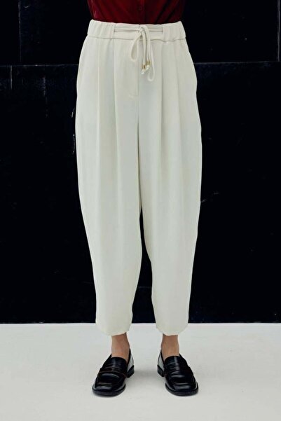 Kokoşum Butik 5086 Talia Trousers Ecru