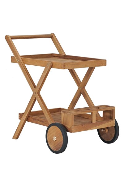 Concept Καρότσι τσαγιού, από μασίφ ξύλο τικ