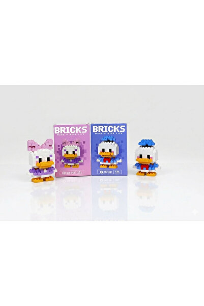 Bricks Mikro Blok İkonik Çift Serisi: Sevimli Ördekler - MZ-041 & MZ-042 İkil...