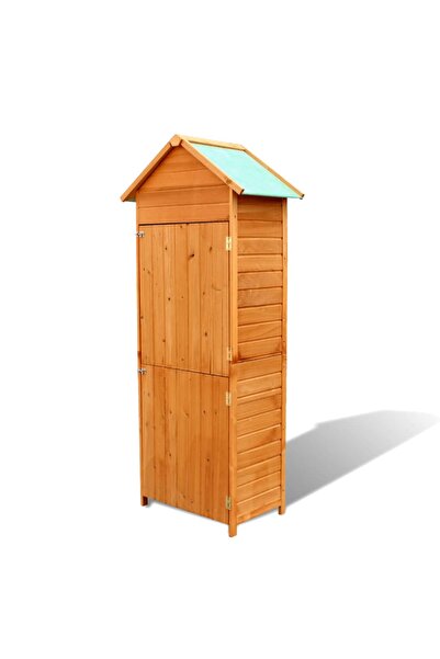 Concept Garden storage cabinet, brown, 79 x 49 x 190 cm