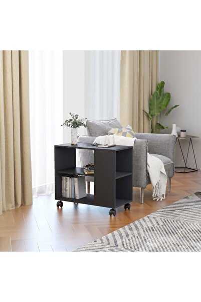 Concept Βοηθητικό τραπεζάκι, γκρι, 70x35x55 cm, σύνθετο ξύλο