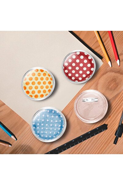 Concept Set de ecusoane cu ac, 100 seturi, 58 mm, acril