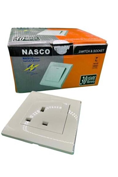 nasco Socket with Switch 7*7 Beige