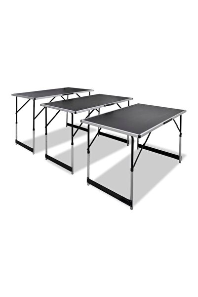 Concept Τραπέζι κόλλησης 3 τεμ., πτυσσόμενο, ρυθμιζόμενο ύψος