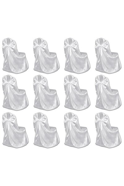 Concept Καλύμματα για καρέκλες γάμου, 12 τεμ., λευκά