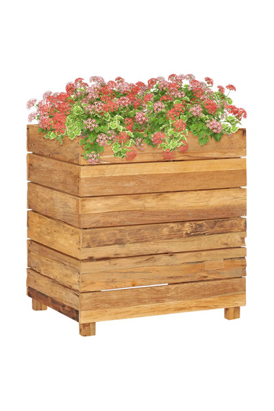 Concept Strat înălțat, 50x40x55 cm, lemn de tec reciclat și oțel