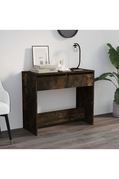 Concept Masă consolă, stejar afumat, 89x41x76,5 cm, oțel