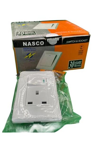 nasco Socket with Switch 2*4 White