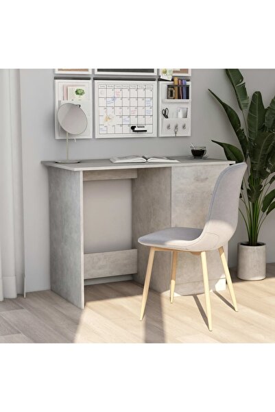 Concept Birou, gri beton, 100 x 50 x 76 cm, PAL