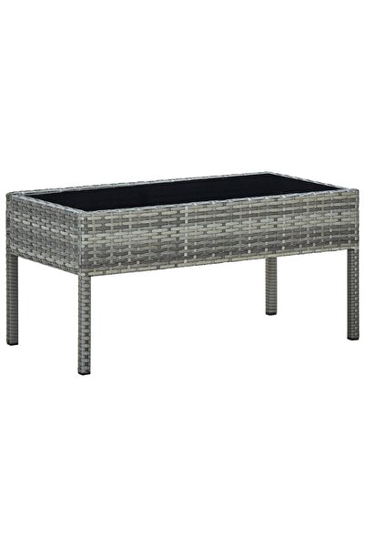 Concept Τραπέζι κήπου, γκρι, 75 x 40 x 37 cm, πολυρατάν