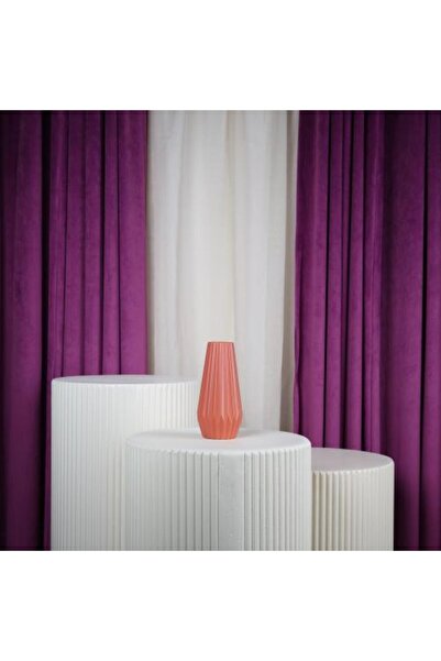 Yarn World Orange Plastic Flower Vase