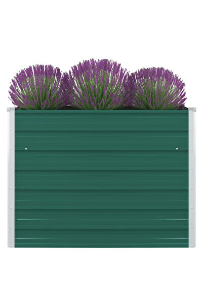 Concept Strat înălțat de grădină, verde, 100x100x77 cm, oțel galvanizat