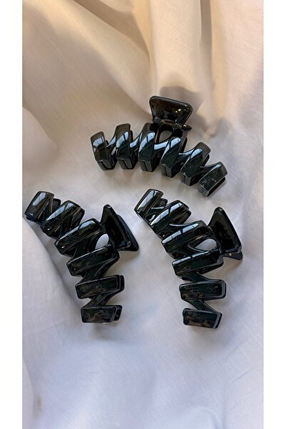 YOYYO 3-Pack Transparent Geometric Large Size Hair Clip - Modern Design Stron...