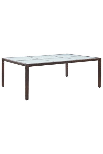 Concept Τραπέζι εξωτερικού χώρου, καφέ, 200 x 150 x 74 cm, πολυρατάν