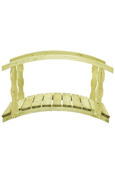 Concept Pod de grădină cu balustradă, 170x74x105 cm, lemn de pin tratat