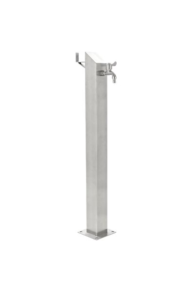 Concept Στήλη νερού κήπου, 95 cm, ανοξείδωτο ατσάλι, τετράγωνη