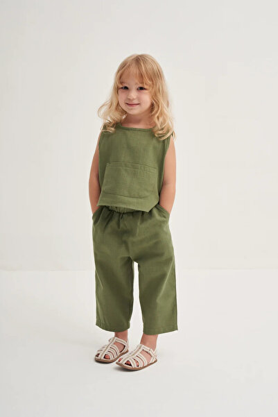 Generic Brand Unisex Children's Organic Cotton Set Light Khaki