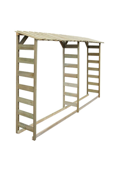 Concept Șopron dublu pentru lemne, 300x44x176 cm, lemn de pin tratat