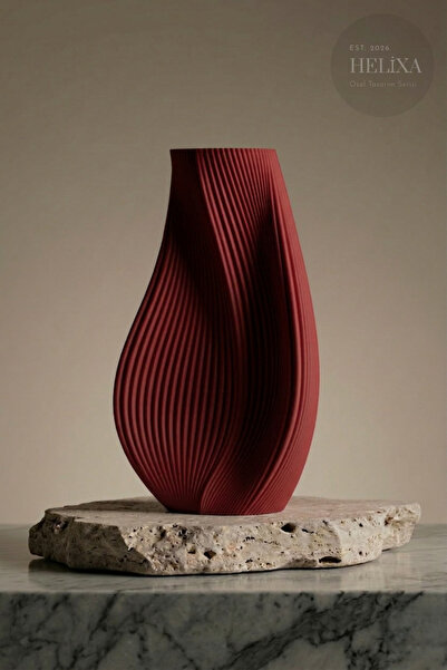 Smile3D Bohem Stil Özgün Formlu Dekoratif Vazo – 3D Yazıcı Üretimi – Lisanslı...