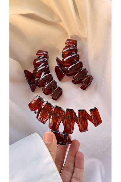 YOYYO 3-Pack Transparent Geometric Large Size Hair Clip - Modern Design Strong Hold Hair Accessory