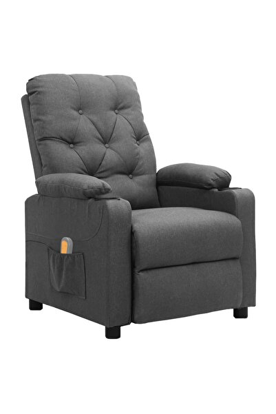 Concept Πτυσσόμενη πολυθρόνα μασάζ, ανοιχτό γκρι, ύφασμα