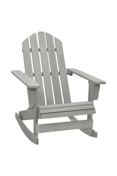 Concept Κουνιστή πολυθρόνα κήπου, γκρι, ξύλινη