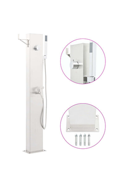 Concept Robinet de duș pentru grădină, 110 cm, oțel inoxidabil