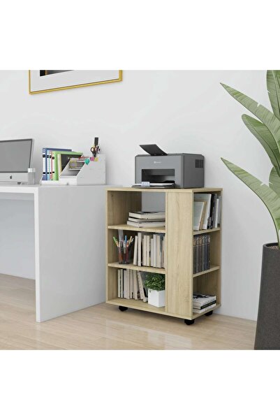 Concept Dulap cu roți, stejar sonoma, 60x35x75 cm, PAL