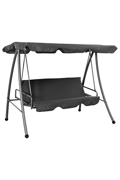 Concept Κουνιστή πολυθρόνα εξωτερικού χώρου με σκίαστρο ανθρακί 192x118x175 c...