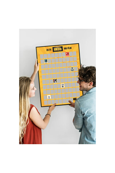 doremodam Best Imdb 100 Movies - Scratch Off Poster