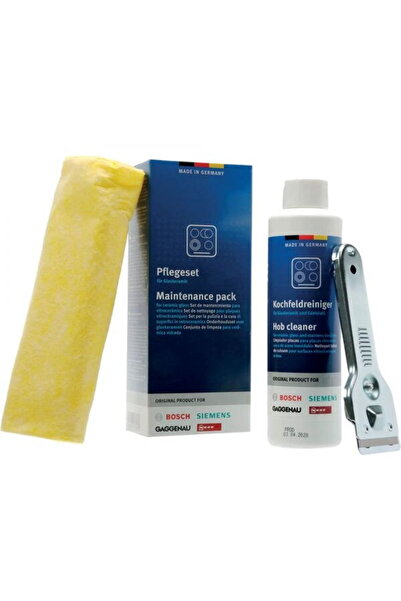 Bosch 00311900 Kit intretinere plite vitroceramice, lichid de curatare 250 ml...