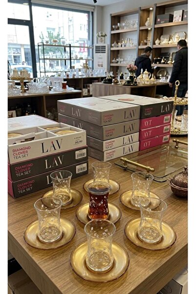 premium Bardak Lav Life 12 Parça Çay Bardağı Seti