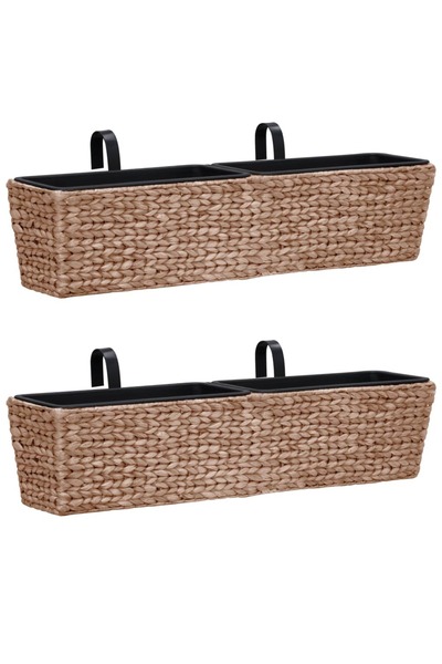 Concept Γλάστρες κήπου, 2 τεμ., καφέ, υάκινθος νερού