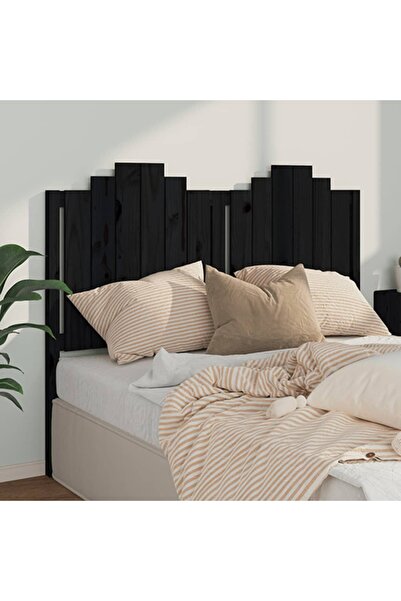 Concept Tăblie de pat, negru, 146x4x110 cm, lemn masiv de pin