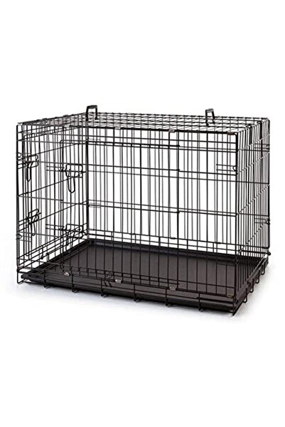 Metal Köpek Kafesi 120x75x84cm Siyah