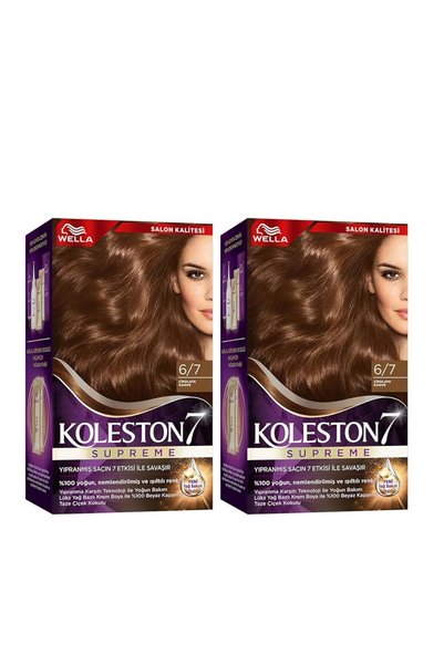 Wella Saç Boyası 6/7 Çikolata x2' set