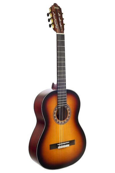 VALENCIA VC304ASB KLASİK GİTAR, SCALE 4/4, ANTİK SUNBURST MAT, KAPAK