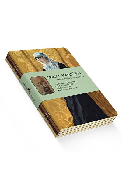 retronote İstanbul Hanımefendileri Serisi I - A5, Osman Hamdi Bey 4'lü Defter...