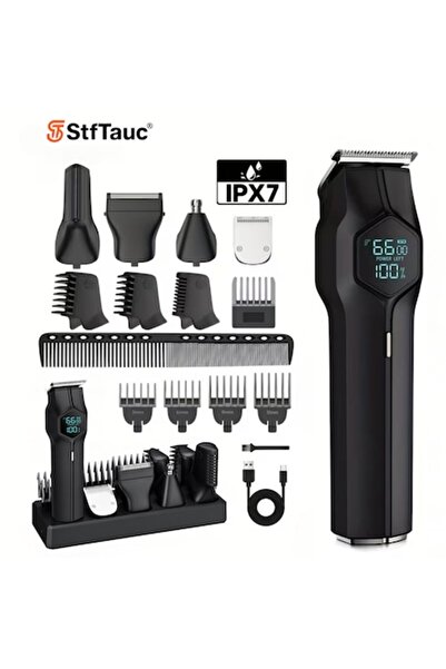 StfTauc Masina de Tuns si Ras Profesionala StfTauc®, Set Multifunctional 5-in...