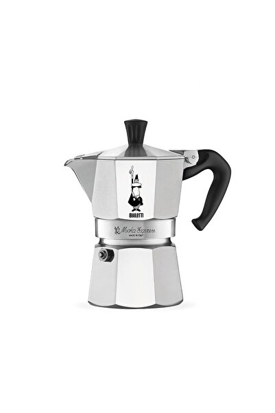 Bialetti - Express: 3 Cups Ocak Üstü Espresso Pişirici - 130ml - Gümüş Renk - Alüminyum Gövde - Pate