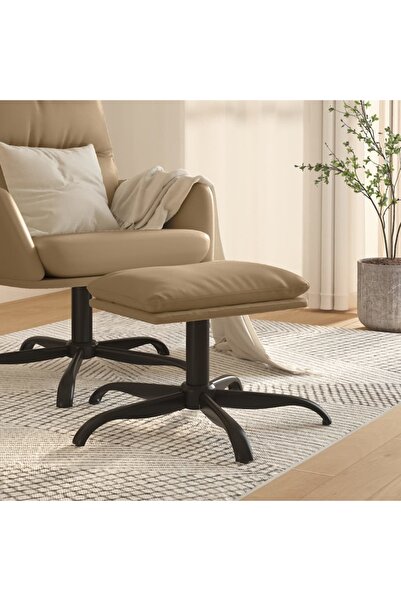 Concept Taburet, cappuccino, 60x60x39 cm, piele ecologică