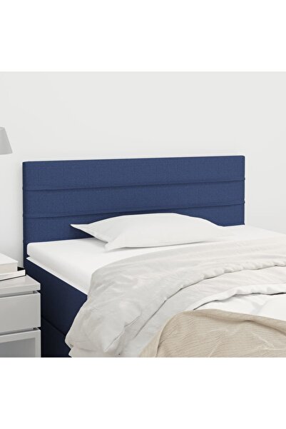 Concept Tăblie de pat, albastru, 100x5x78/88 cm, textil