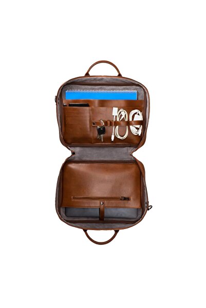 CANTAŞ Organizer Laptop Çantası 13 inç (Crazy Taba)