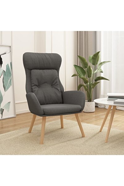 Concept Πολυθρόνα, σκούρο γκρι, ύφασμα